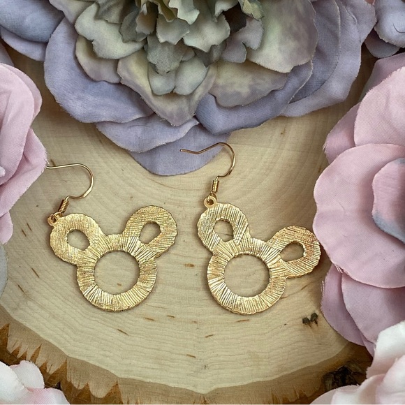 Crystal Mickey Mouse Dangle Earrings - Picture 15 of 16